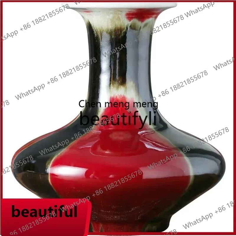 Jingdezhen ceramics antique Sanyang Kaitai vase ornament jewelry new Chinese style X