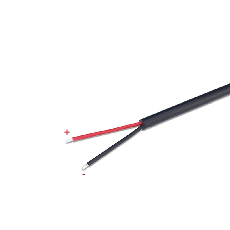 Dây sạc Dây nối dài Cáp cấp nguồn 2 chân Dây trần 22AWG Nam