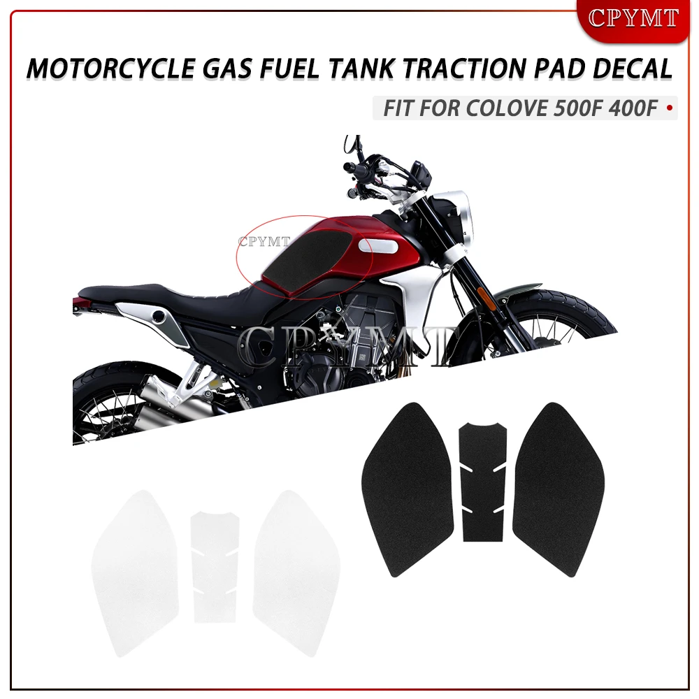 

Fit for COLOVE 500F Colove 500 F 400f Motorcycle Gas Fuel Tank Traction Pad Decal Side Knee Grip Protector Sticker Frosted Decal