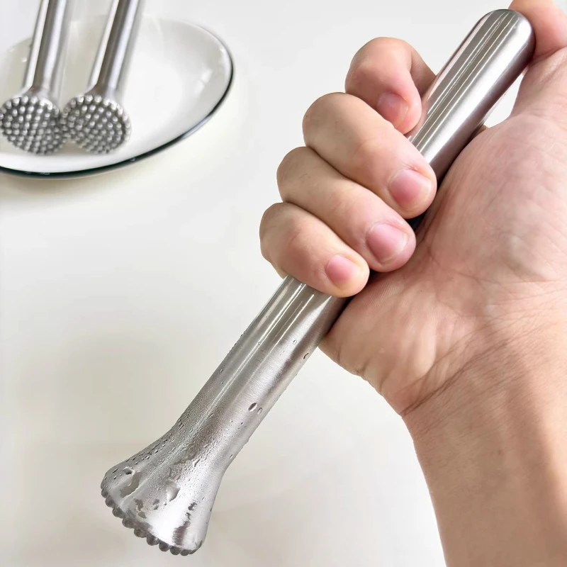 304 Stainless Steel Ice Crushing Stick Manual Ice Hammer Tool For Lemon Tea Fruit Cocktail Juice Muddling Stick