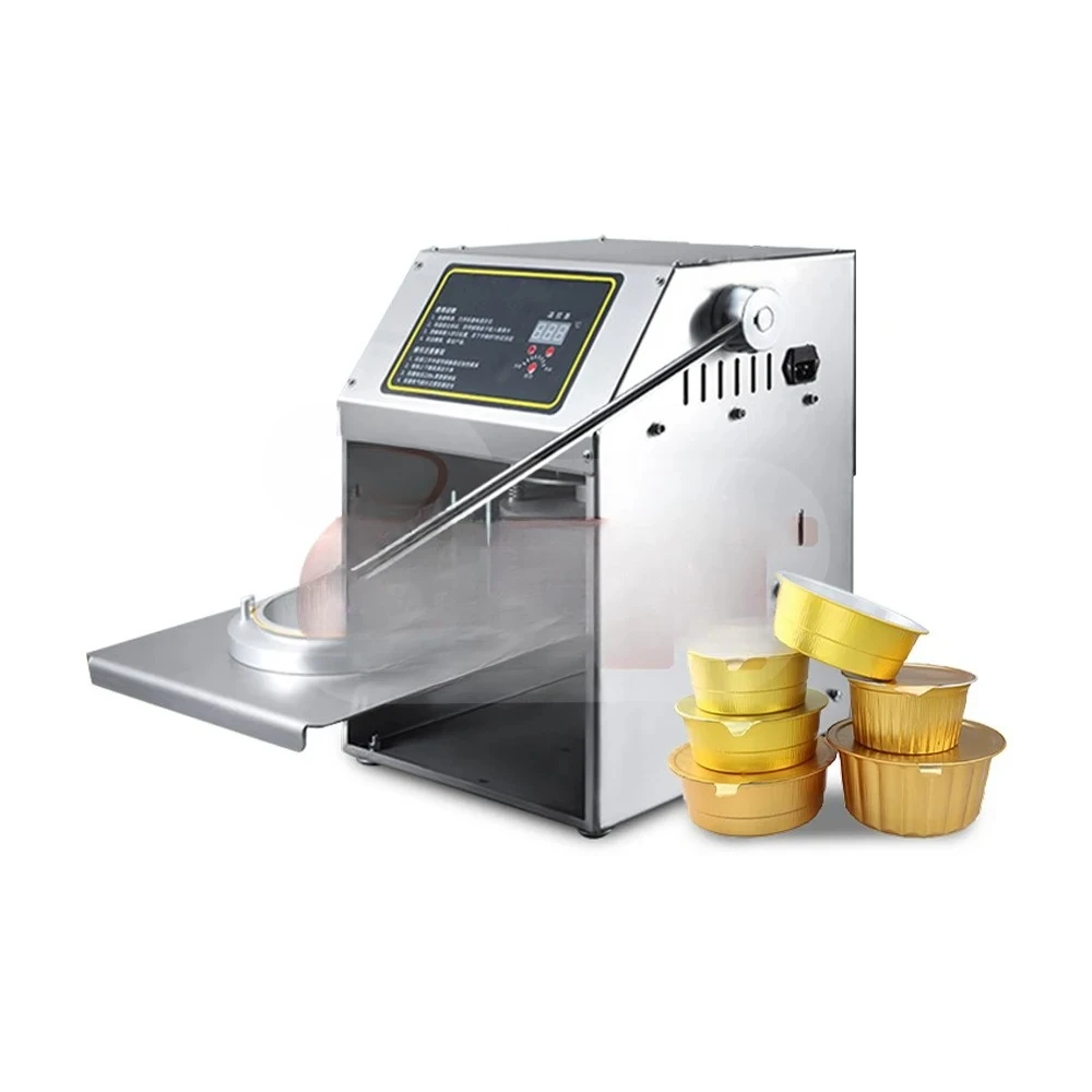 

Automatic Plastic Meal Food Salad Tray Sealer Fast Food Sealing Machine Food Box Seal Machine Aluminum Foil Paper Lunch Box Seal