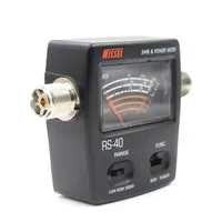 RS-40 SWR/Watt Meter NISSEI 125-525MHz UHF/VHF M Type Connector for TYT Kenwood Baofeng LED Screen Radio Power Counter