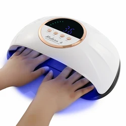 Large Space UV Nail Phototherapy Lamp Modern 6/3 LED Nail Light Quick Dryer Cure Gel Nail Manicure Machine Fit Two Hands