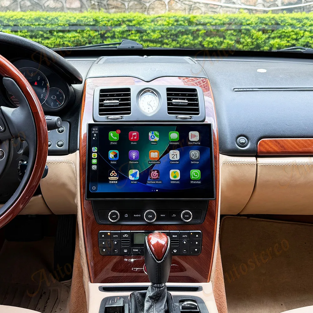 11.6 Inch Qualcomm680 2K Android 15 Carplay For Maserati Quattroporte 2008-2012 Multimedia Player Car GPS Navigation Head Unit