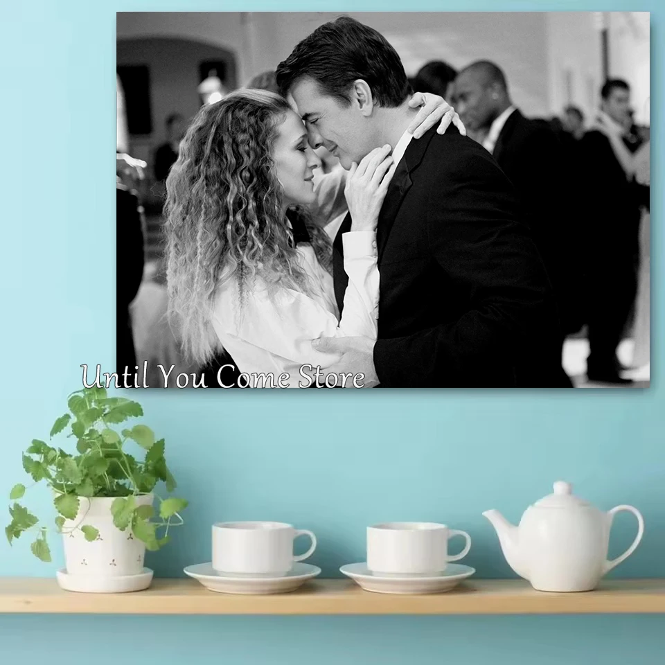 Carrie and Mr Big Series Big Poster Print Canvas Pictures Home for Living Room and Bedroom Wall Modern Decor Frameless Painting
