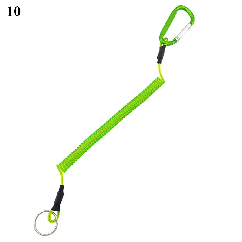 Spiral Stretch Keychain Elastic Spring Rope Key Ring