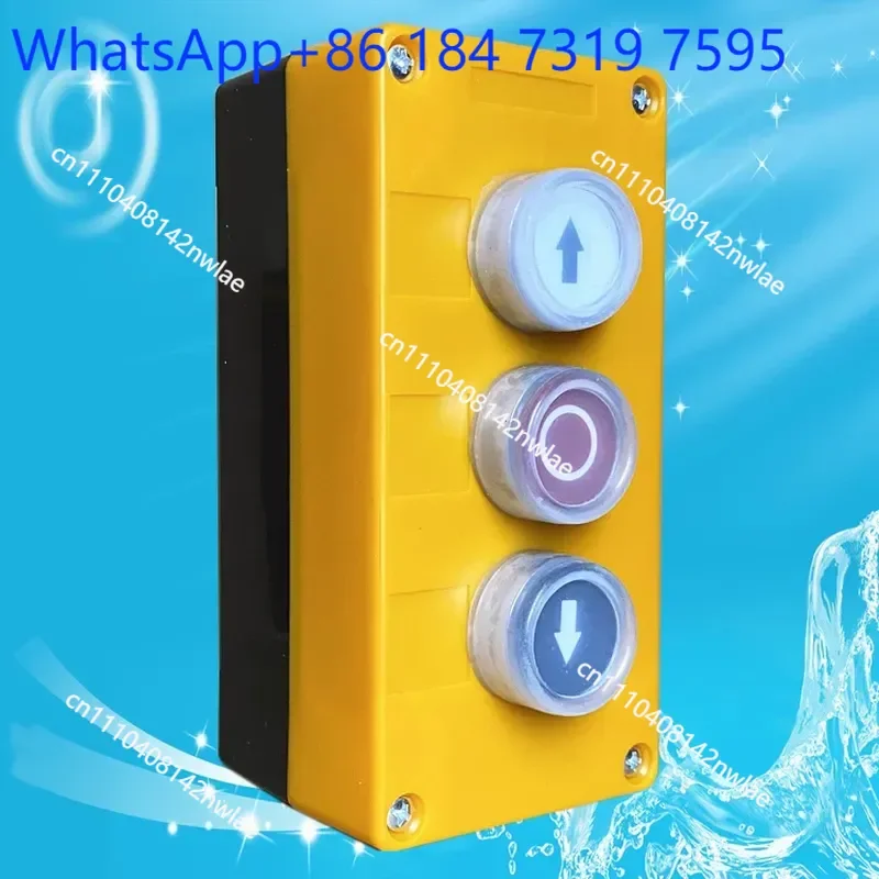 3 Hole Surface Mounted Electric Rolling Shutter Door Switch Box Plastic Manual Control Button for Up Down Stop Lifting