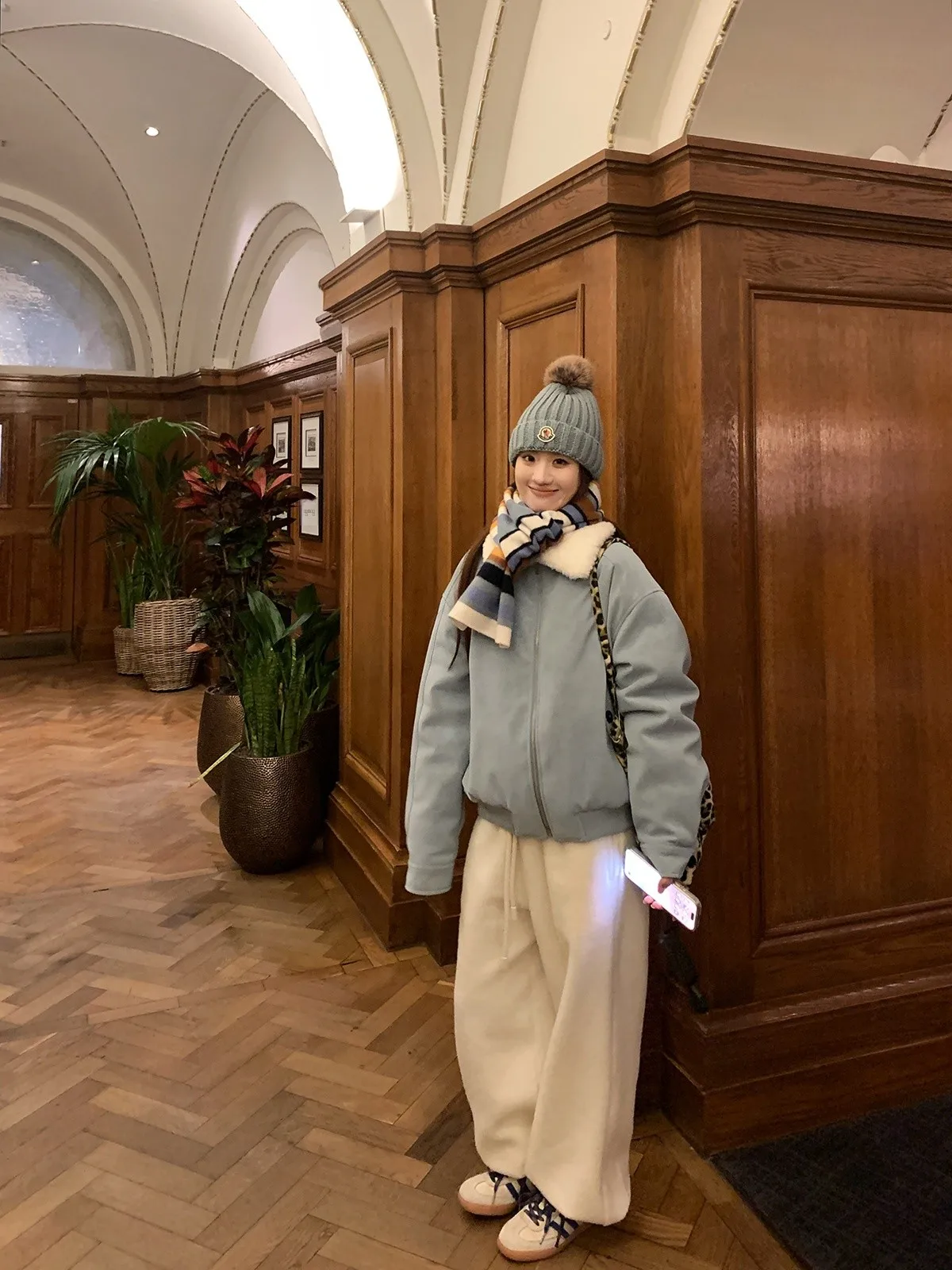 Chaqueta Informal Holgada de Algodón Retro para Mujer, Ropa de Abrigo de Invierno, Xianai, Sin Tinte, Azul Versátil, Capa Exterior