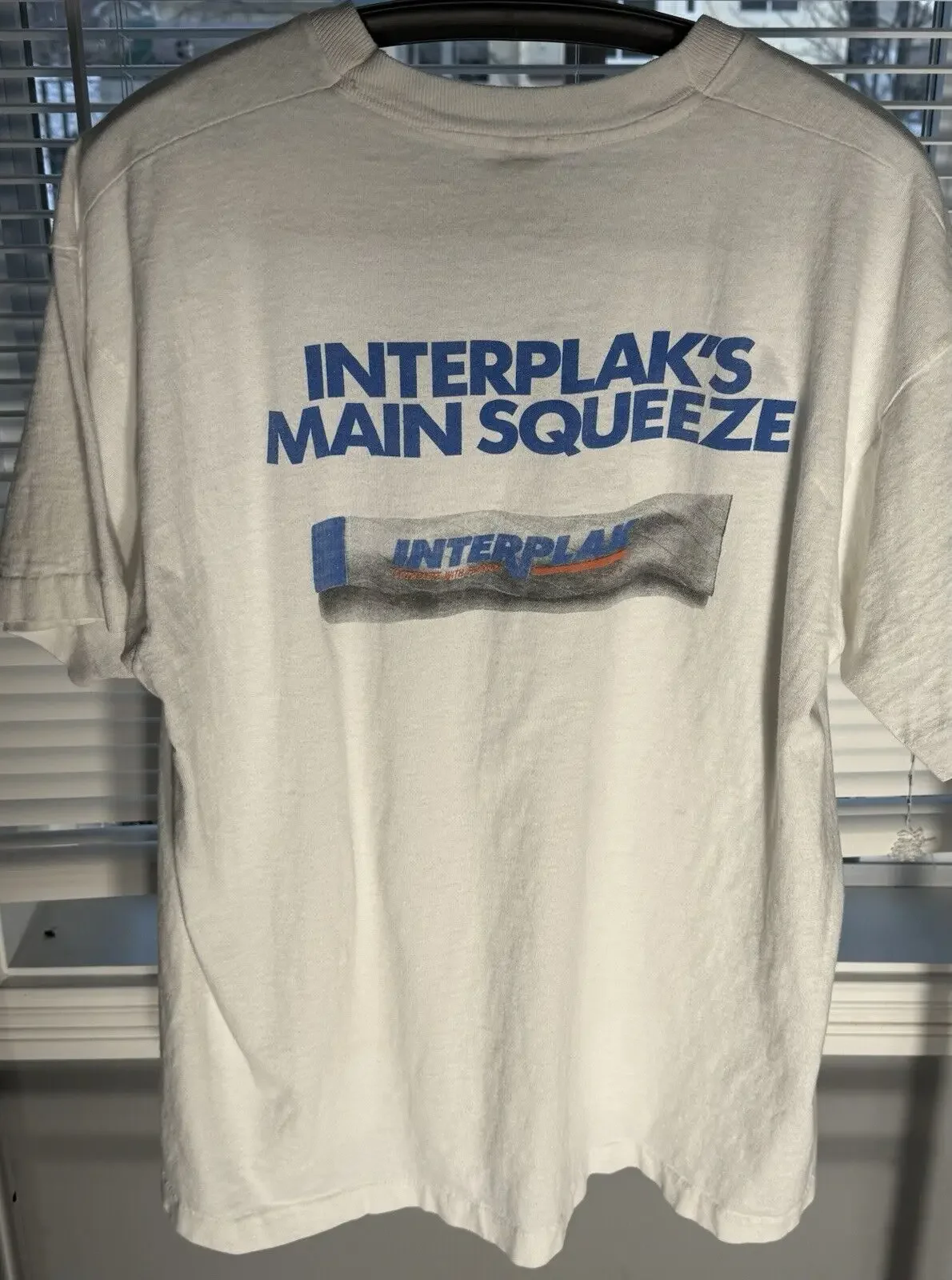 

VTG 90s Interplak Toothpaste Promo T Shirt Adult XL Fluoride Dental Toothbrush