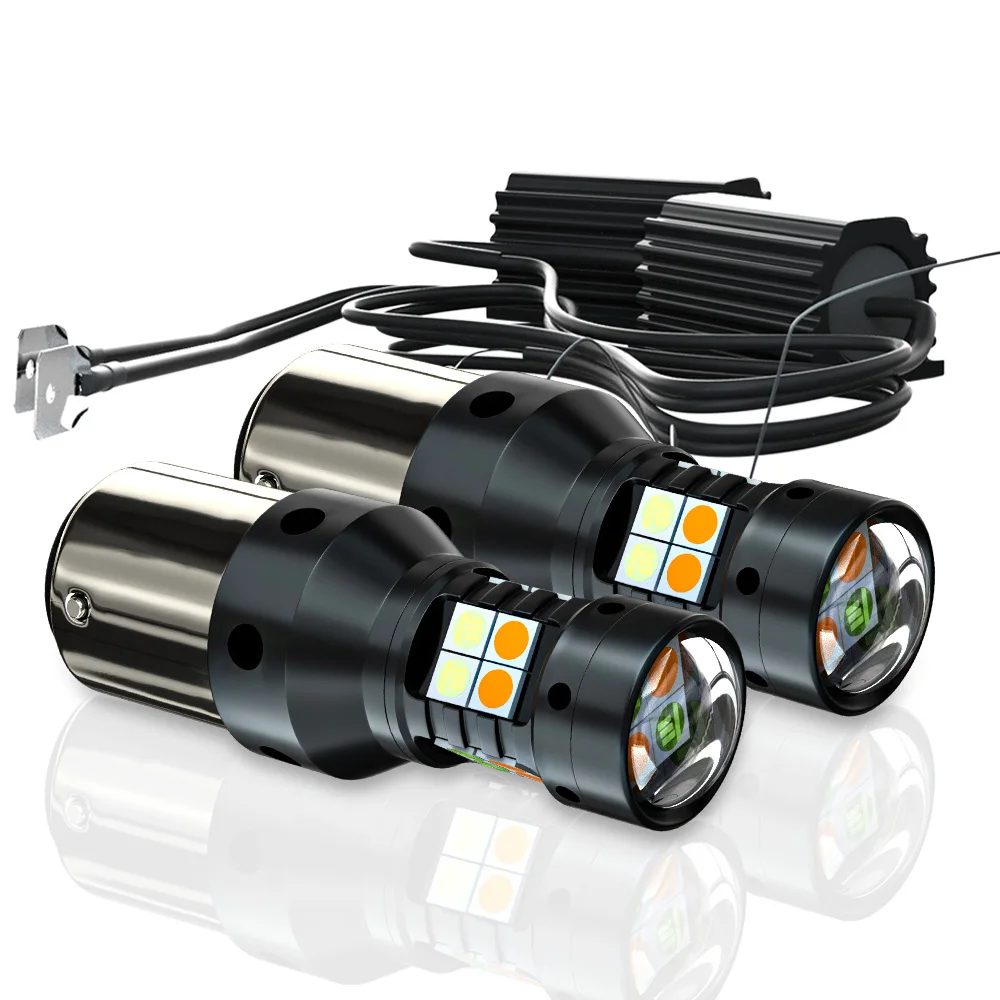 Für Smart Fortwo MK1 450 MK2 451 MK3 453 1998-2019 2 stücke LED Dual Modus Blinker + tagfahrlicht DRL Zubehör