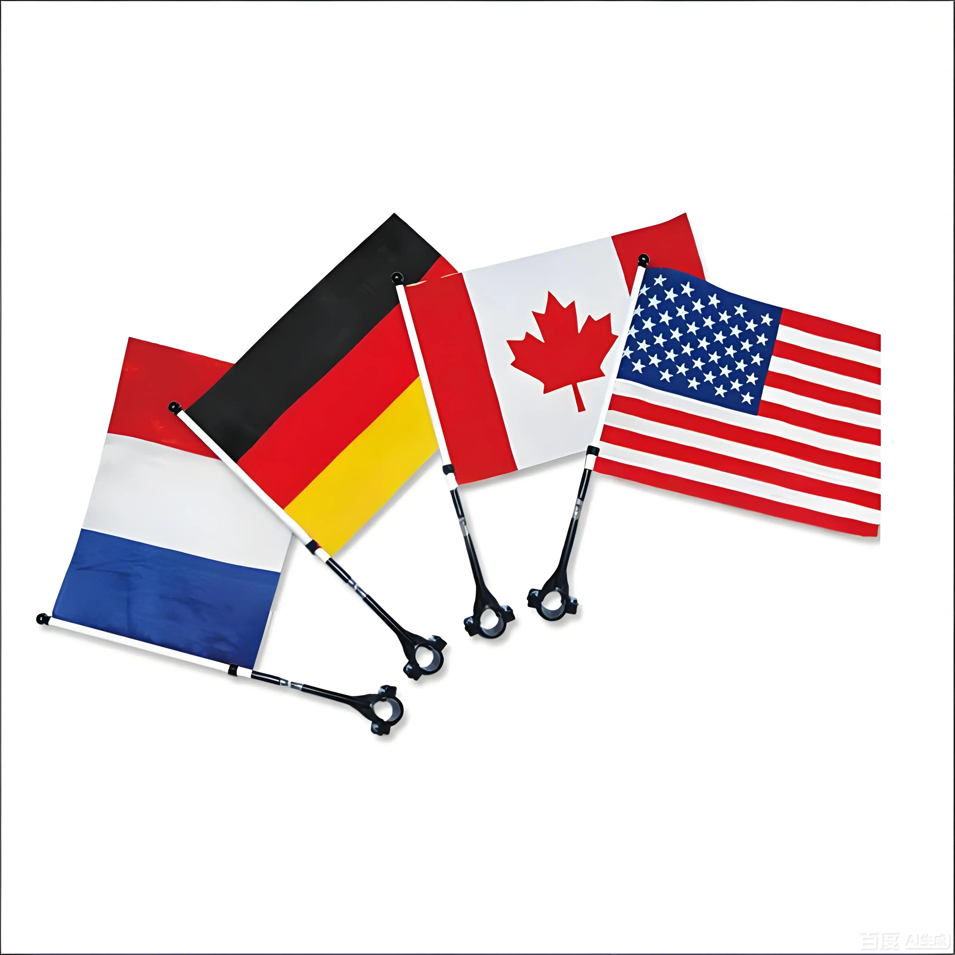 14*21cm American Bike Flag Thick Polyester Double-Sided Print Custom Any Design Patriotic Cycling Flag for Outdoor Riding