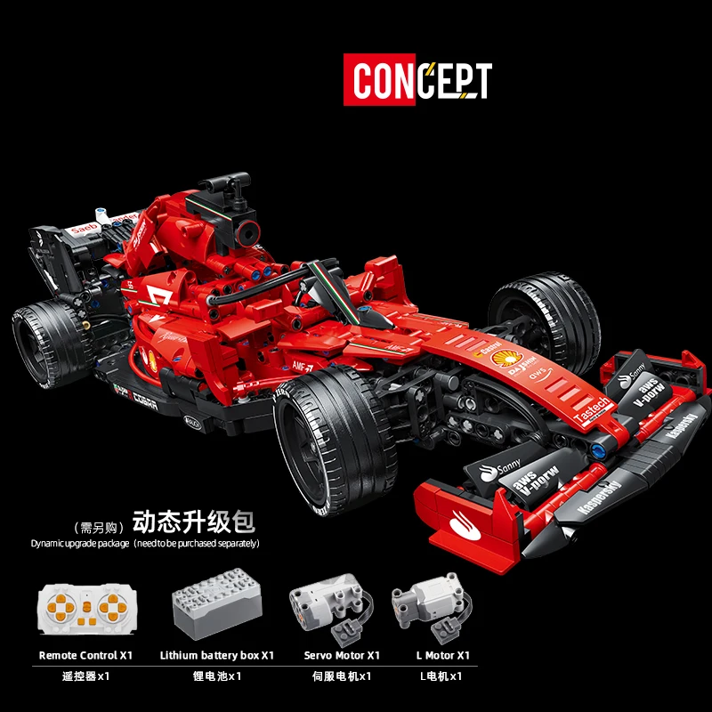 

Новые технические красные формулы, гоночные строительные блоки, модель автомобиля, кирпичи, игрушки, сделай сам, детские головоломки, сборки для детей, подарок