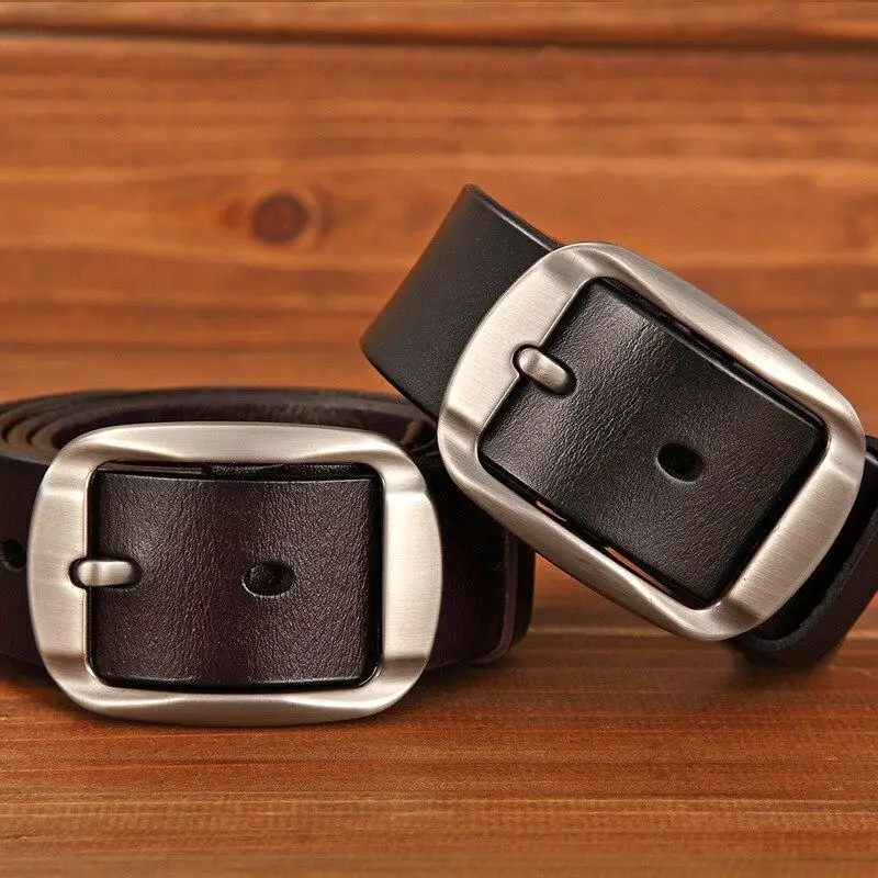 

Мужской брючный ремень, черный винтажный поясной ремень, дизайнерский роскошный брендовый ремень, повседневный мужской ремень, мужские кожаные ремни HQ248