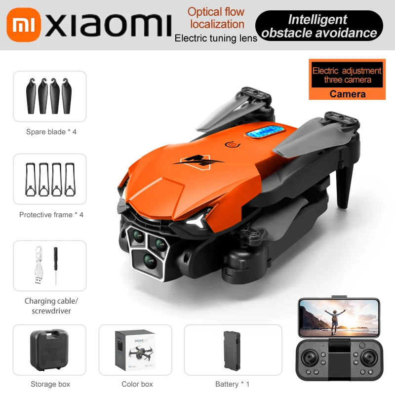 To M3 PRO Drone 8K Triple-camera Professional Hd Aerial Photography Obstacle Avoidance Brushless Motor 1-key Return Drone