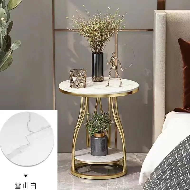 Side table simple modern bedside table small round table living room sofa