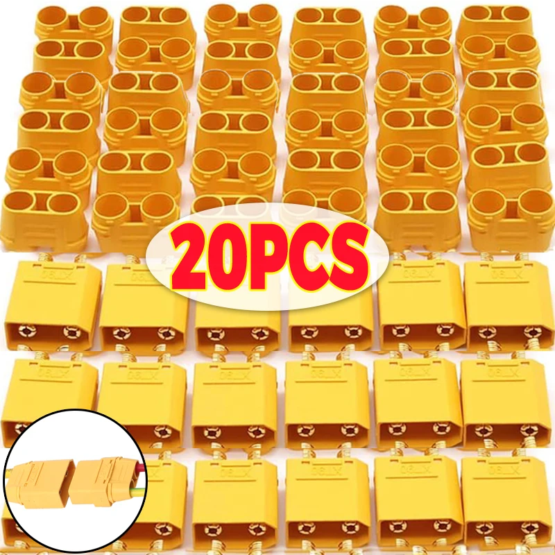

XT90 Connector Male Female Connectors Power Plugs for Lipo Battery Motor T Plug Quick Connect Disconnect Electrical Accessories