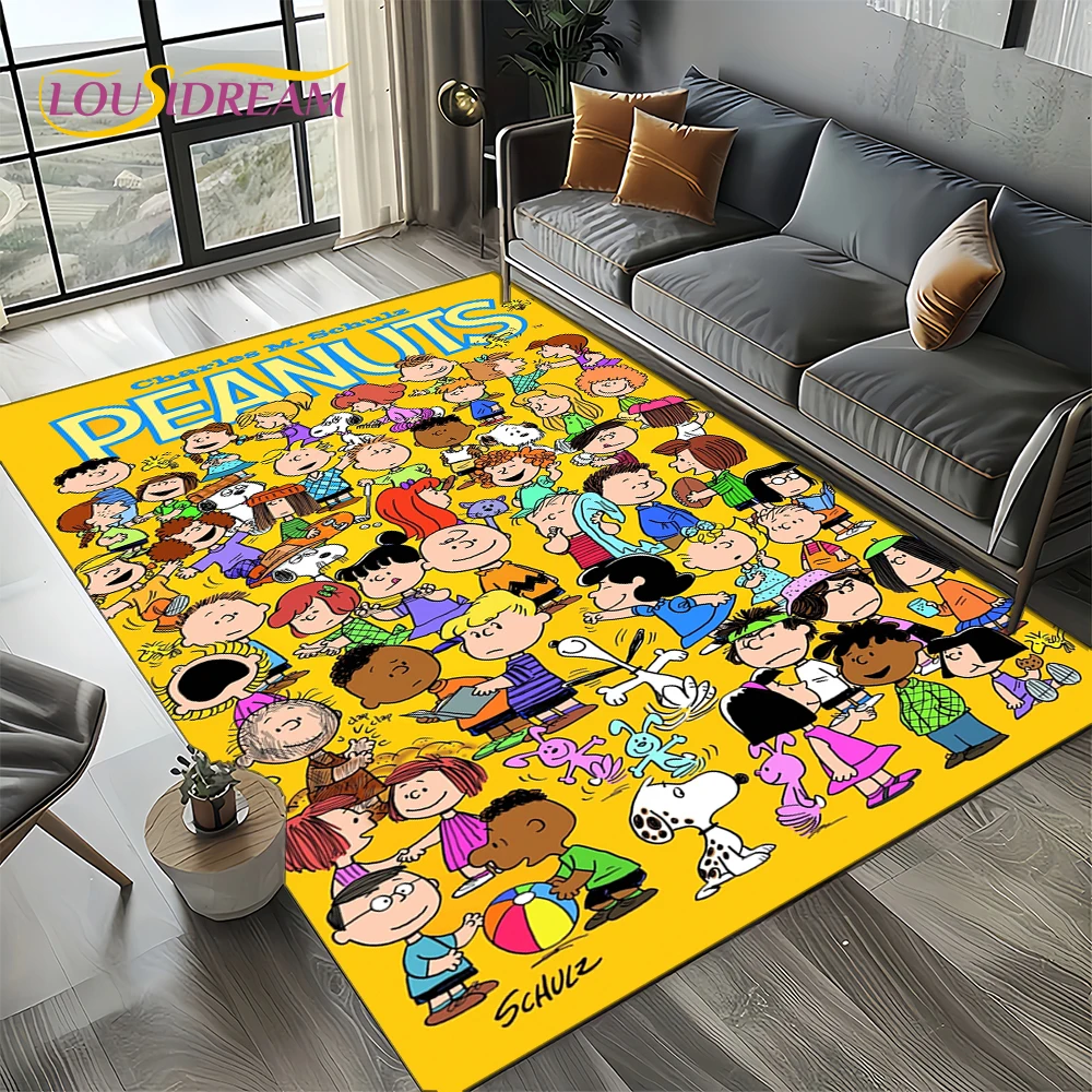 27 Style Cute Snoopy Dog Cartoon Carpet Rug for Bedroom Living
