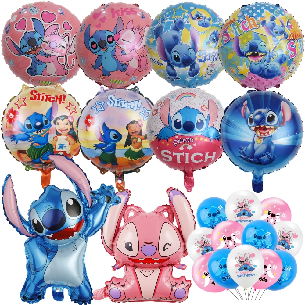 Disney Stitch Decoration Birthday Balloons Stickers Tablecloth Plate Bag For Baby Shower Lilo and Stitch Birthday Party Supplies