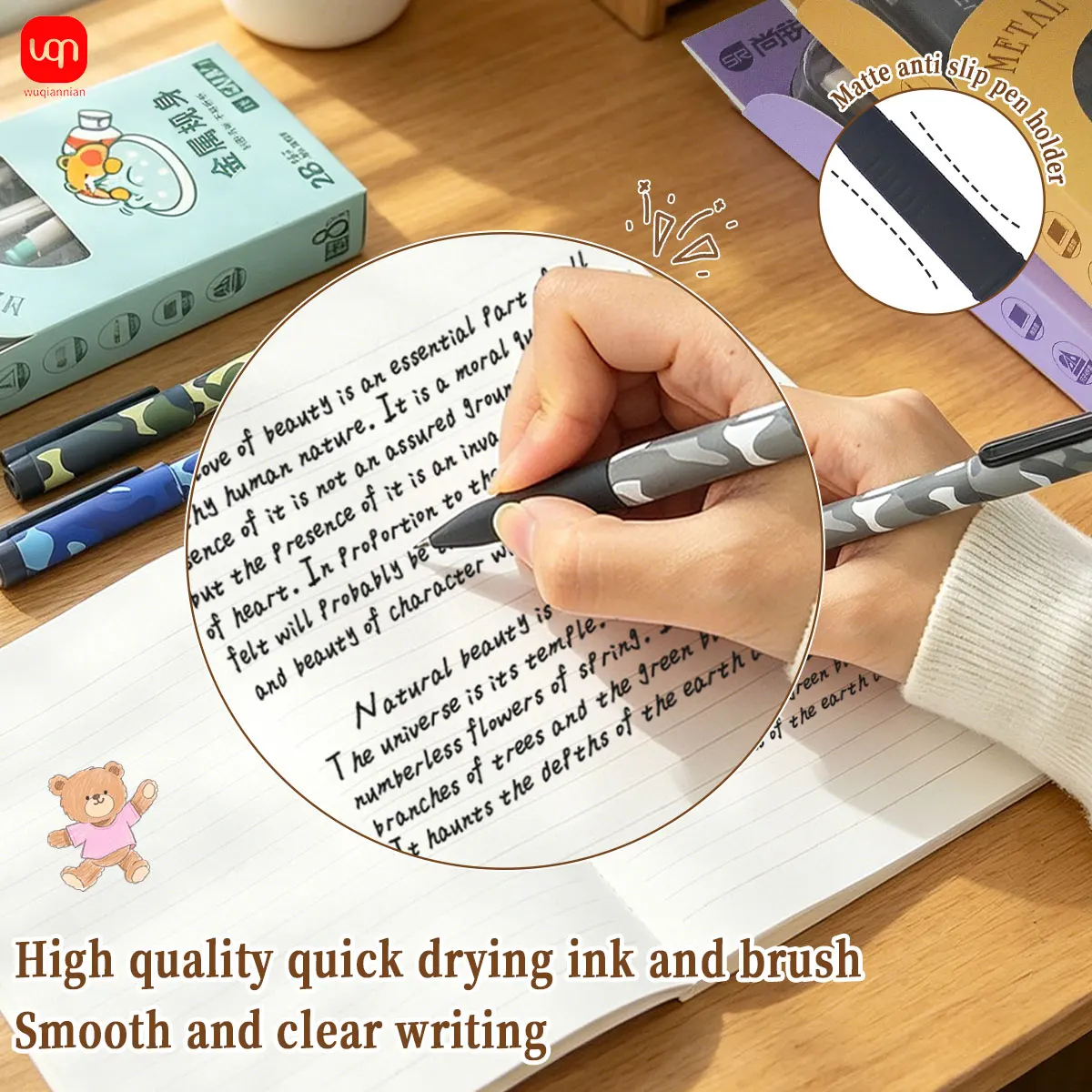 

Набор гелевых ручек WQN, 2 шт., 0,5 мм, для плавного письма, с высокой подачей чернил, быстросохнущие – Набор для цветного рисования, поворотные, для скетчинга