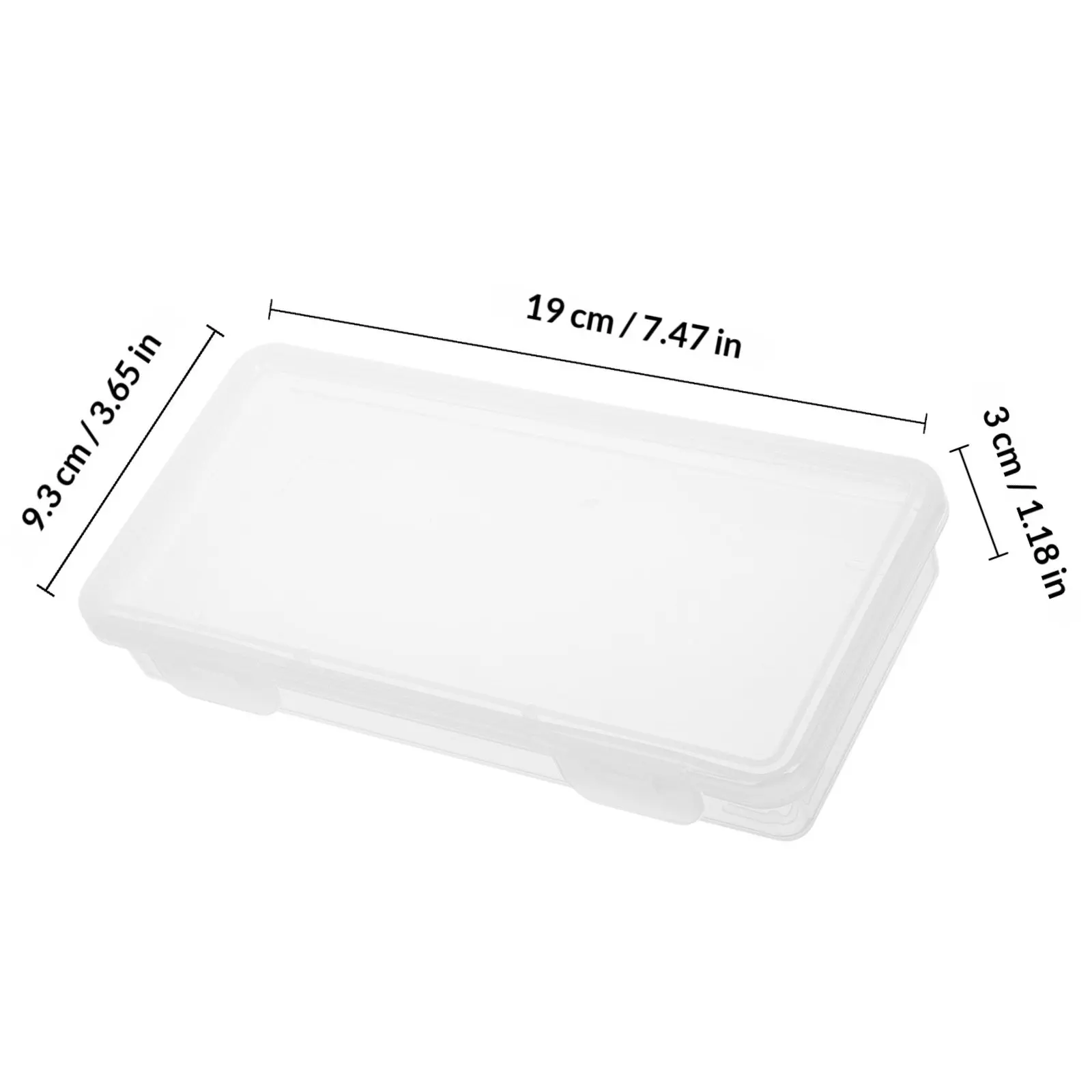 2Pcs Elegant Clear Plastic Coin and Bill Organizer Box for Office Desk Cash Register Storage Multifunctional Money Holder