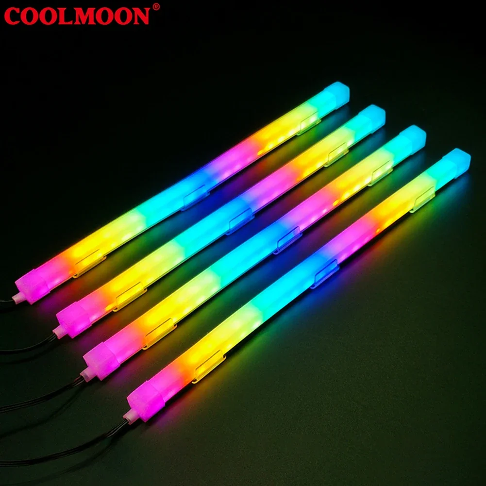 5V 3Pin 4Pin Strip Light Bar ARGB AURA SYNC 26LED Flexible Lamp Strip Computer Accessories Flexible Light Strip Silicone for MSI