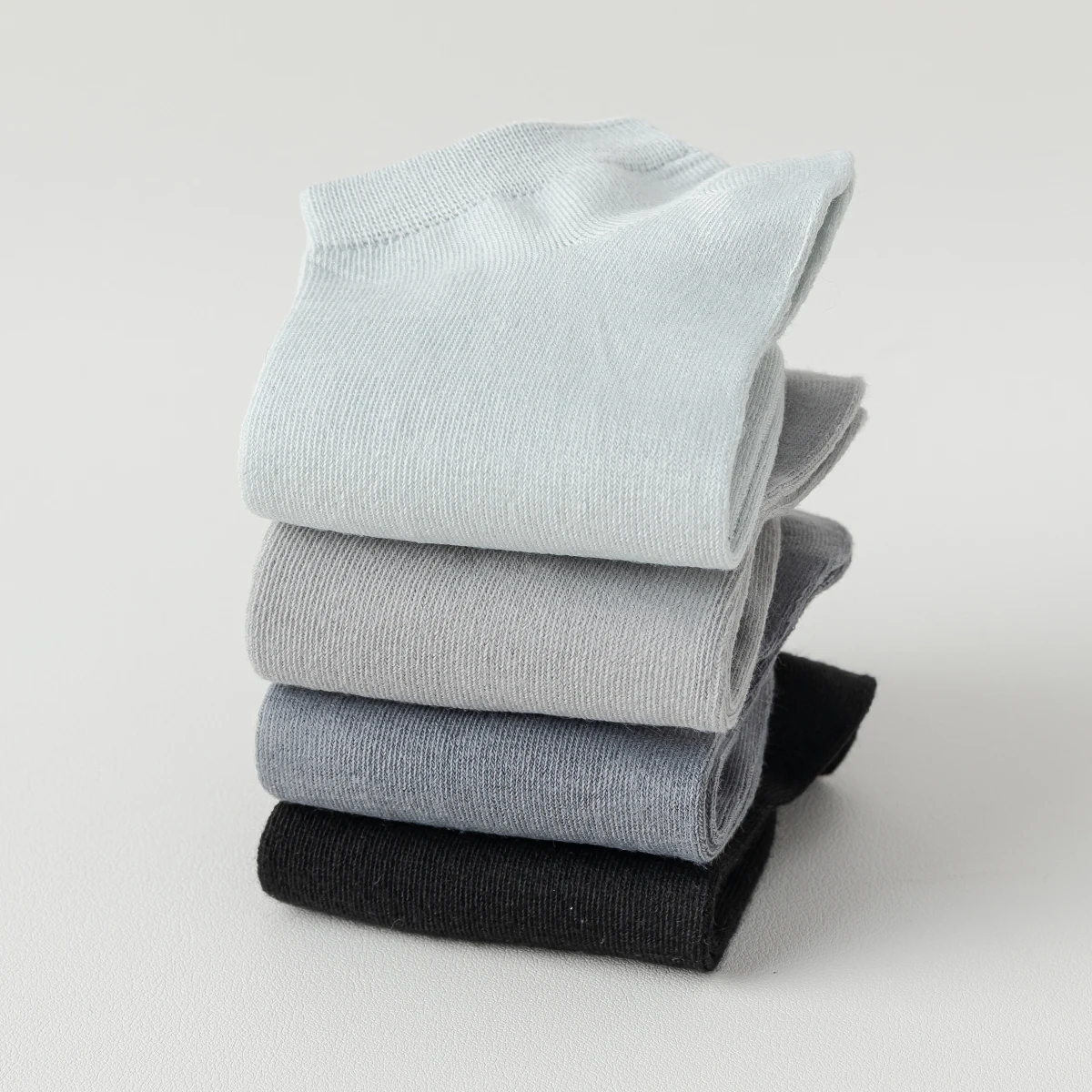 5 أزواج من الجوارب النسائية للربيع والخريف ذات اللون النقي والبسيط على طراز الكلية الصيفية المريحة القصيرة القابلة للتنفس #4