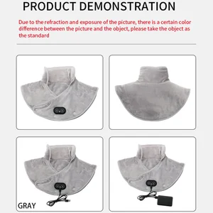 Elektrischer Heizungsschal für Schulter und Nacken, Heizmassage, 3 Zahnrad, heiße Kompresse, USB, Heckentspannungsgurt 6 Hauptverkaufszervikaler Wärmebeutel - №2