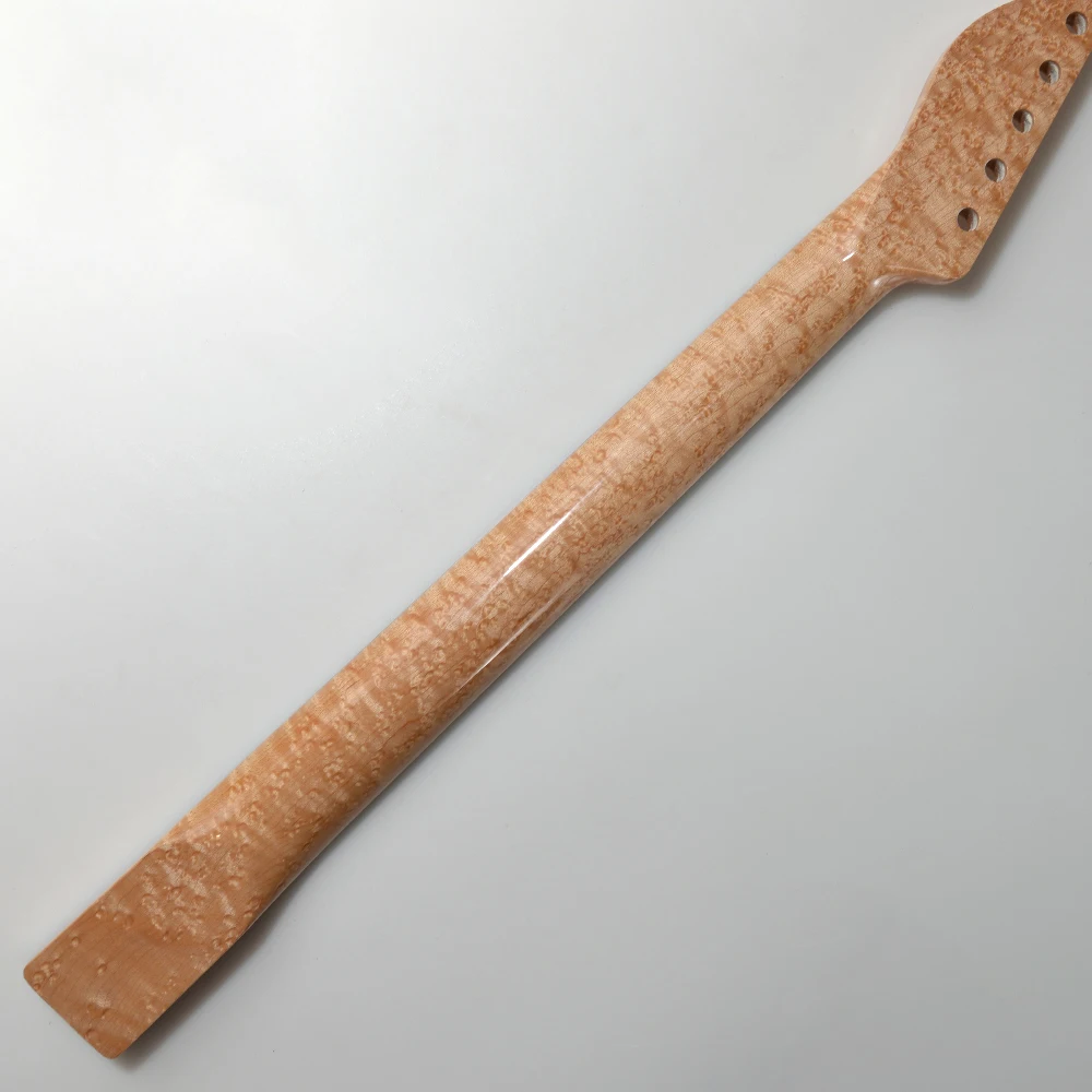 22 Frets Tlcaster Guitar Neck High Gloss Natural Wood Birdseye Maple Rosewood Fretboard for TL Electric Guitar