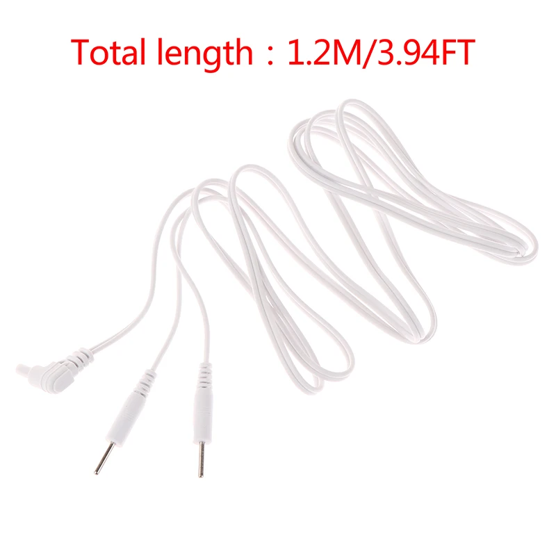 1.2M Tens Lead Wires, 2.35mm Mini-Plug To 2mm Pin Connectors, For Massager Connection Cable Massage & Relaxation 2/4Buttons