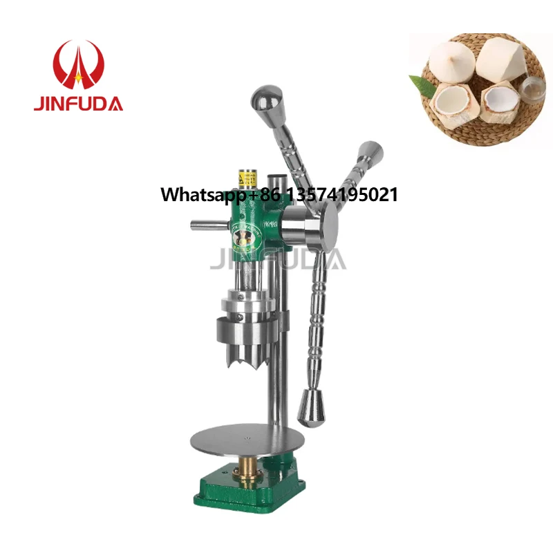 

Coconut Cutter Manual Opening Coconuts Machine Stainless Steel Capping Cover Drilling Machine