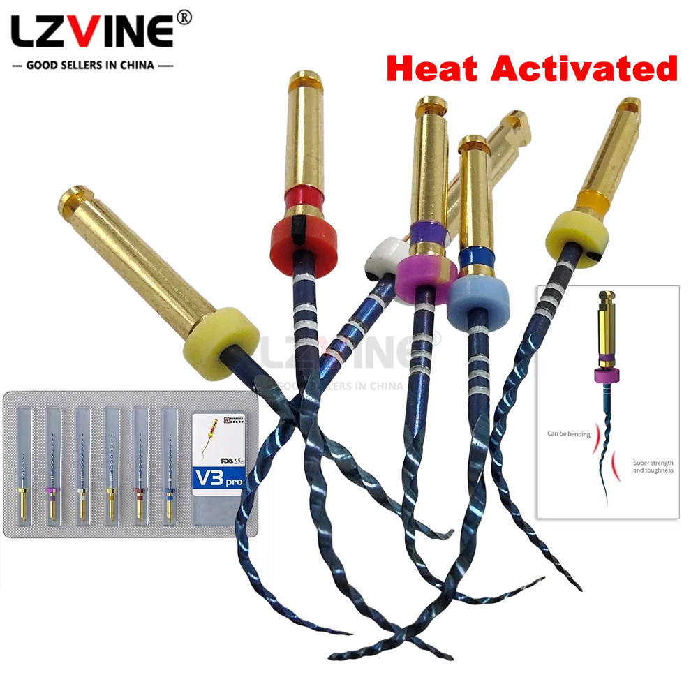 6 шт./упаковка, стоматологические инструменты для обработки корневых каналов