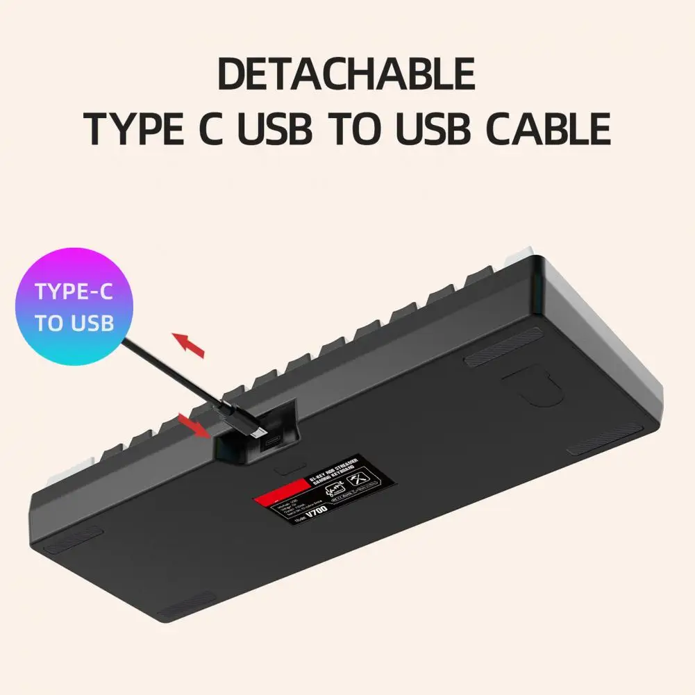 Imagem -03 - Teclado Mecânico Impermeável Profissional do Jogo Rgb Prendido Vida Longa do Botão pc Uso com pc