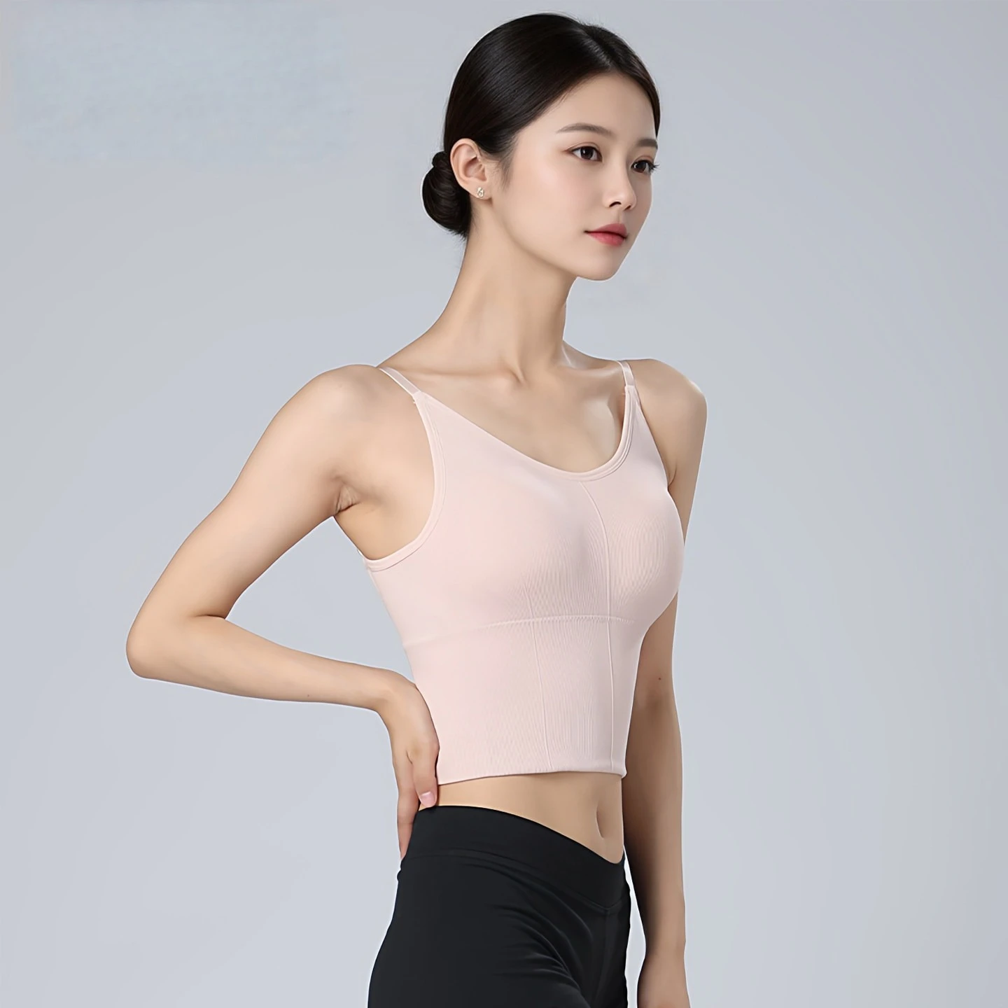 Adult Women Dance Camisole Sling Tank Top Inner Layer Base Layer Chinese Dance Art Exam Ballet Practice Wear Figure Training Top