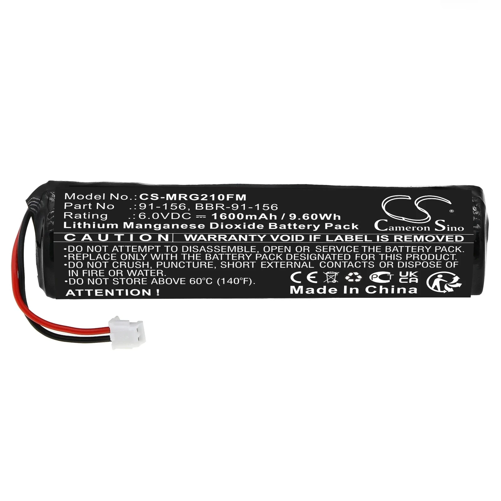 Cameron Sino 6.0V 1600mAh Marine Safety & Flotation Devices Battery 91-156 BBR-91-156 for McMurdo FastFind Ranger 210 220 +TOOL