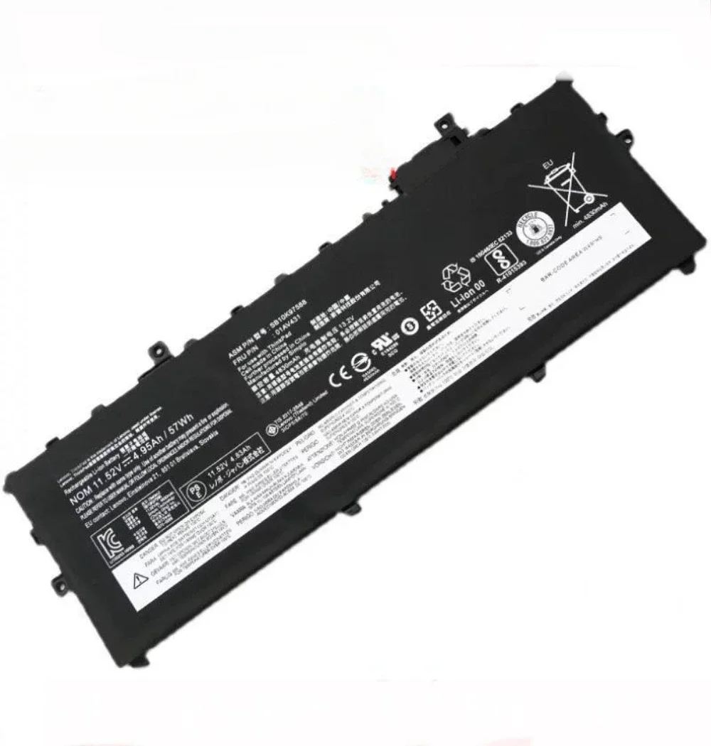 01AV430 01AV431 01AV429 Laptop Battery For Lenovo ThinkPad X1 Carbon 5th Gen 2017 6th Gen 2018 SB10K97586 SB10K97587