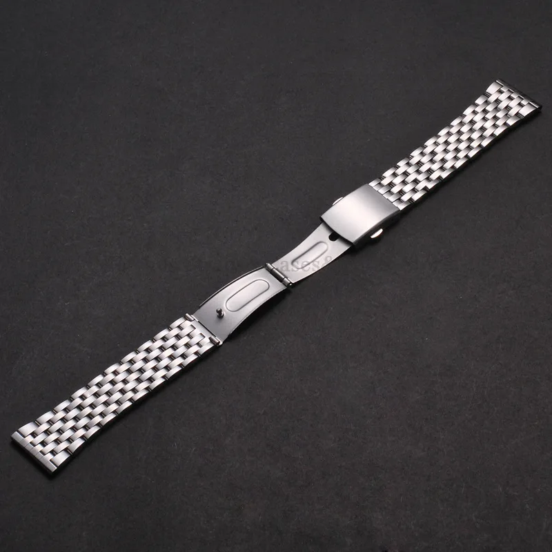 Stainless Steel Watch Strap Folding Buckle Silver Gold Women Men Bracelet 18mm 20mm 22mm for Huawei Watch Gt3/Gt4 46mm Wristband