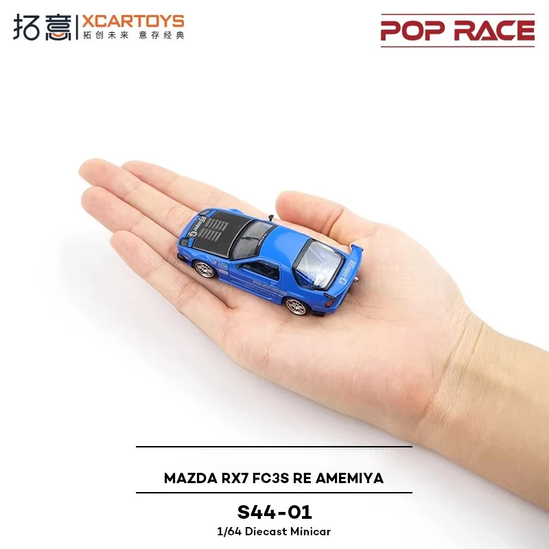 

XCARTOYS 1/64 MAZDA RX7 FC3S RE AMEMIYA Коллекционная модель автомобиля из литого металла, игрушка для детей, подарок на день рождения