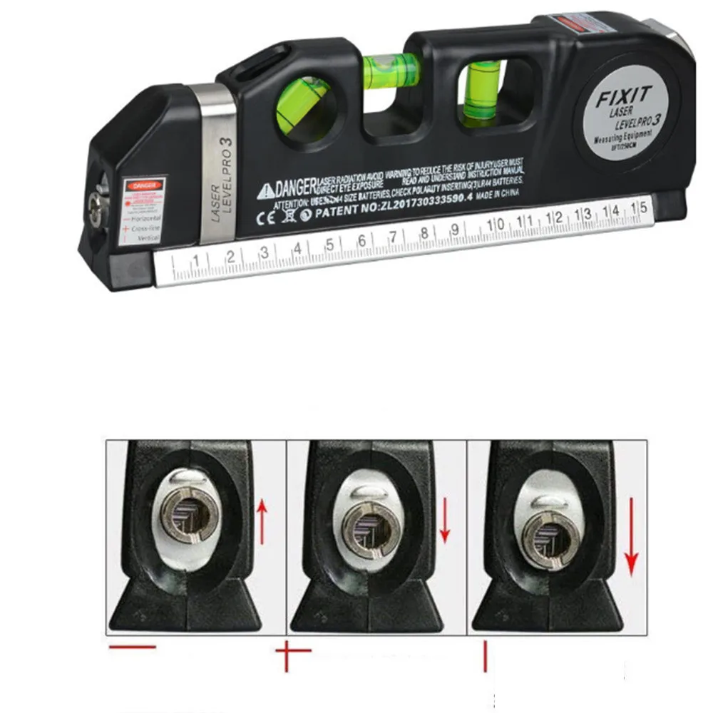 Multipurpose Laser Ruler Laser LV03 Multifunctional Laser Level and Spirit Level Metric Rulers Laser Straight Line Horizon