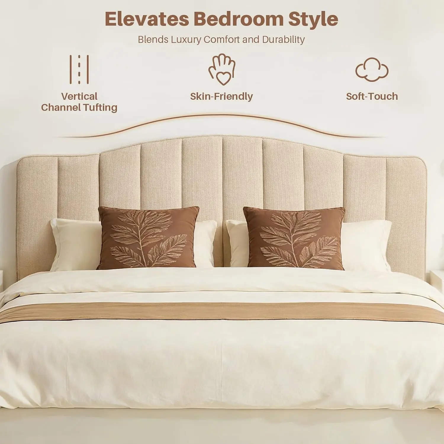 Queen Size Headboard Only Upgraded One-Piece Bed Headboards, Customized