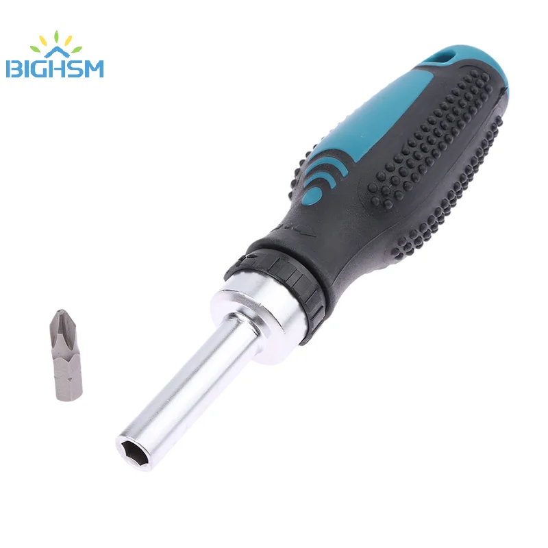 

1Pcs D-58833 Ratchet Screwdriver 1/4" 25mm PH2 Positive Negative Magnetic Poles Screw Hand Tool Attachments