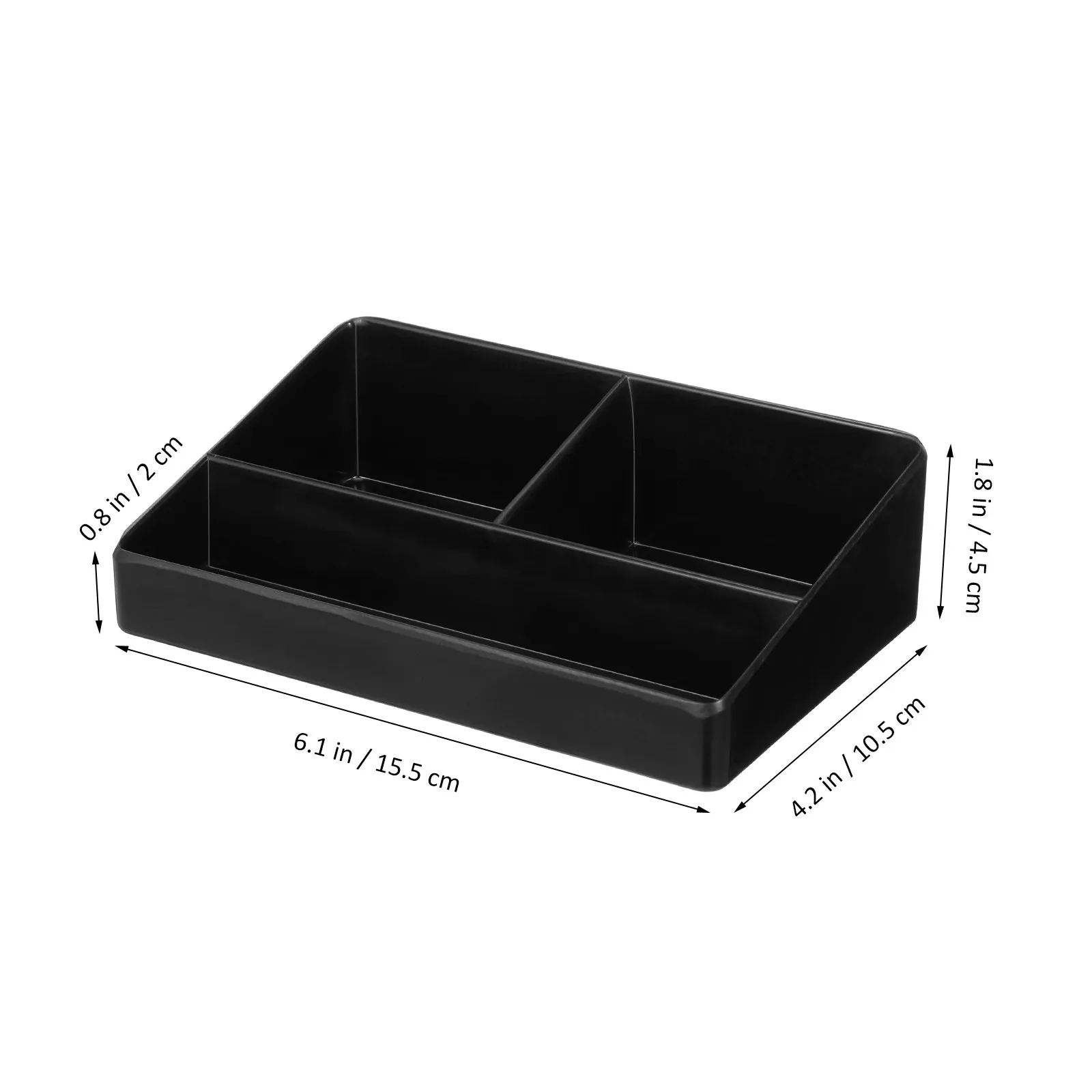 Tea Organizer Compact Storage Holder for Tea Bags Sugar Packets Coffee Sachets Seasonings Snacks Clear View Opening Portable