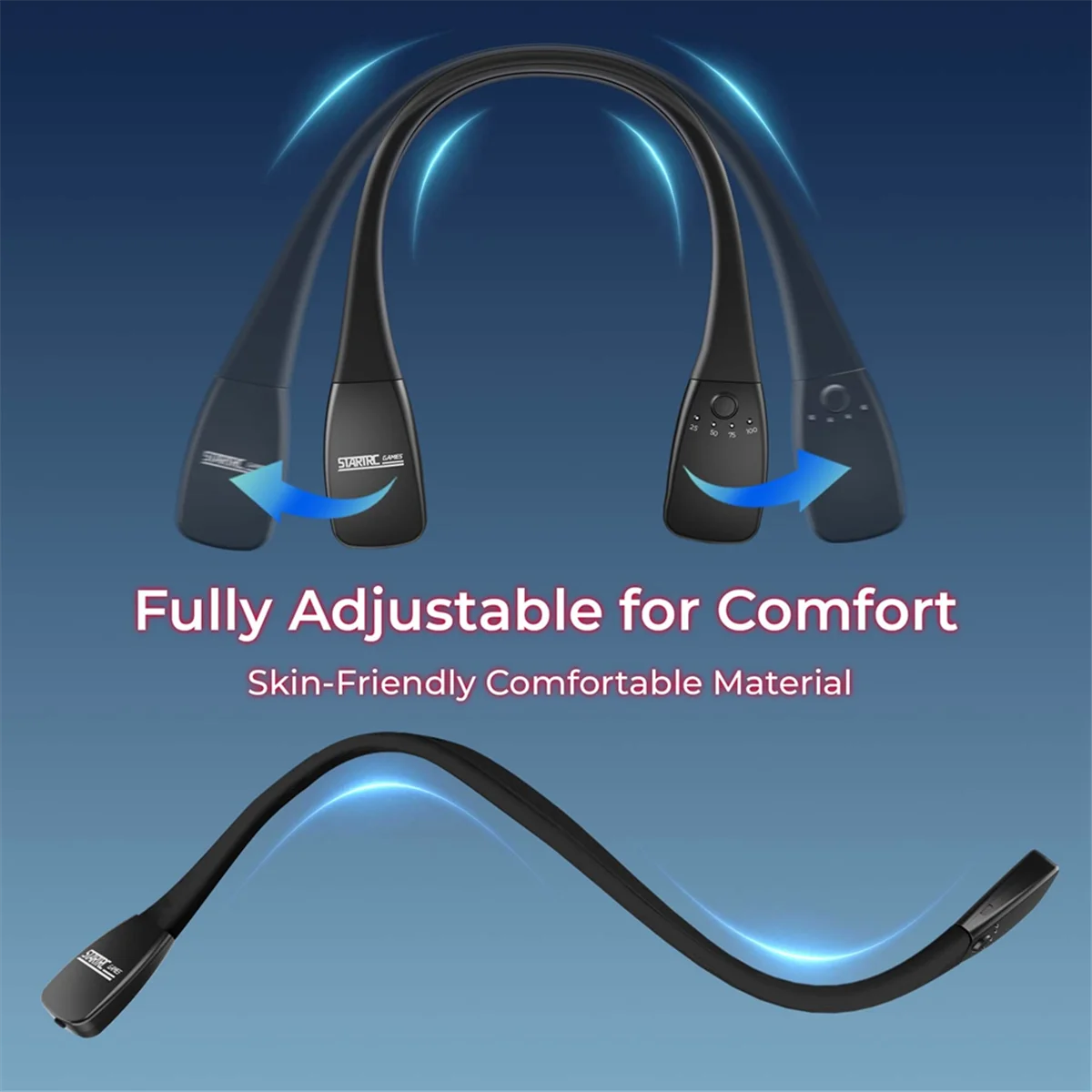 Pengisi daya portabel tipe-c Power Bank leher VR paket baterai 10000MAh VR untuk 3/2 Pico 4/4 Pro // PS VR hitam