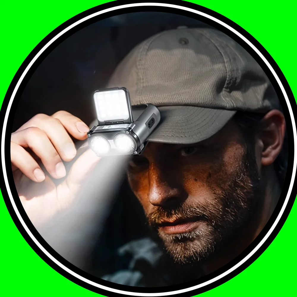 LEM Owl Pro Powerful LED/COB Headlamp Outdoor Climbing Head Lamp Flashlight 1500mAh 900LM Rechargeable Fishing Head Torch