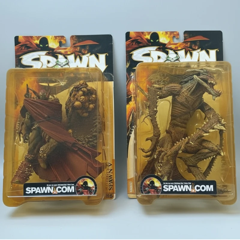 

Spawn Classic Series 17 Spawn V Monster Action Figure, McFarlane 2000 Rare Vintage The box is slightly yellowed