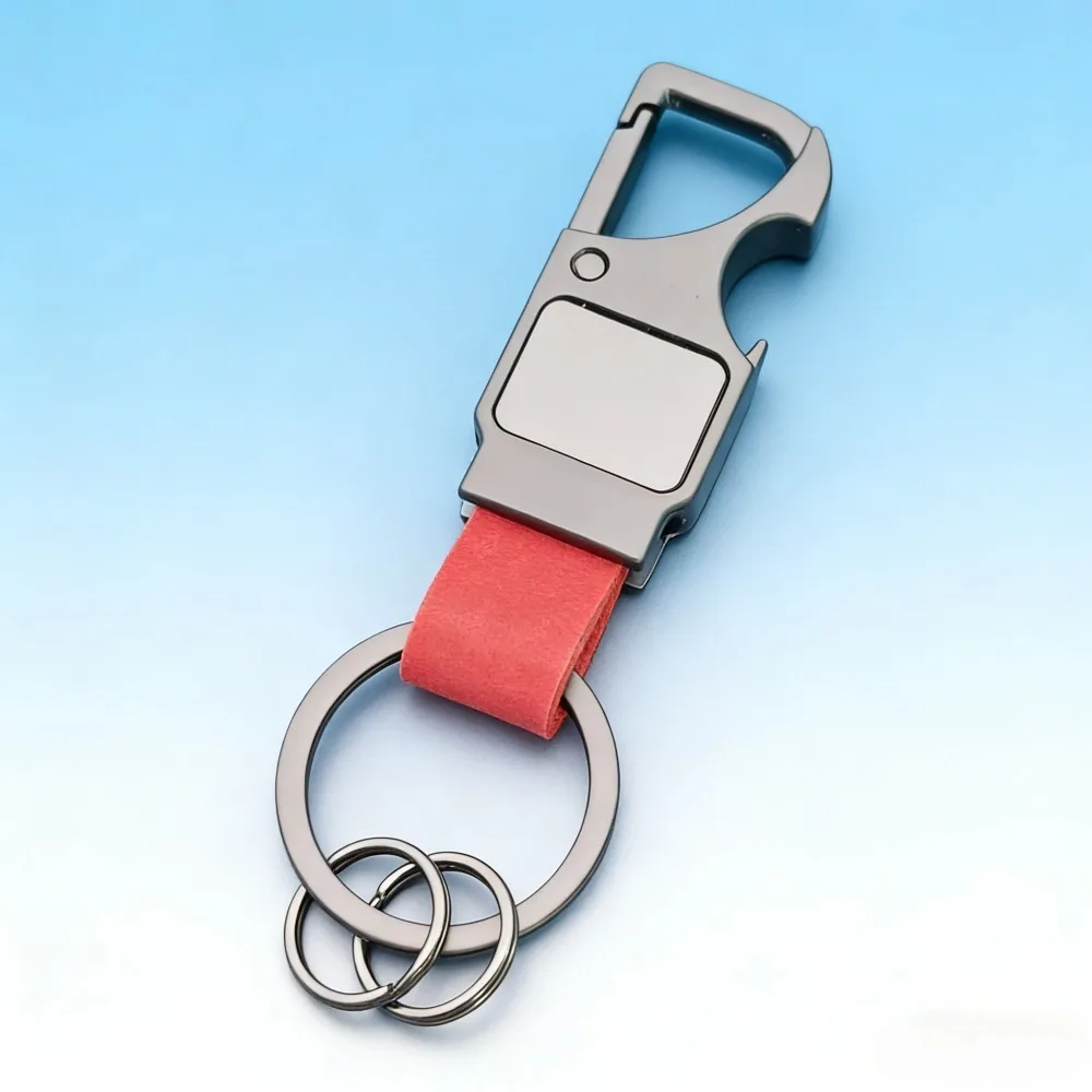 Individuell Lasergravierter Schlüsselanhänger Flaschenöffner Leder Metall Schlüsselkette Auto Tasche Schlüsselring Multifunktionaler Edelstahl Geschenk – Detail 5