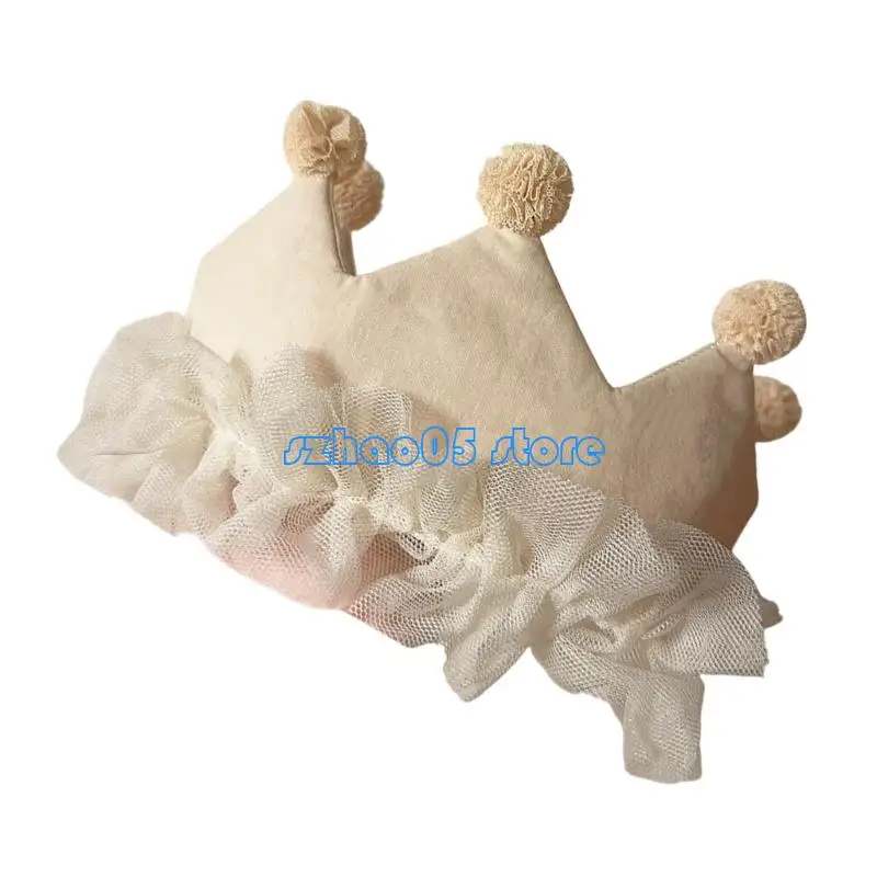 85LE Komfortable Kleinkind Geburtstag Krone Stirnband für Mädchen Feier Kopfschmuck Requisiten