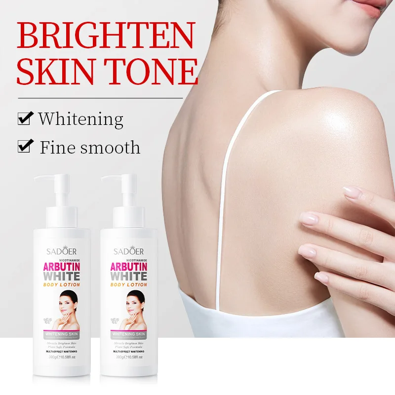 

Nicotinamide Arbutin Skin Whitening Body Lotion Bleaching Cream Fade Melanin Anti-wrinkle Firming Moisturizing Repair Skin Care