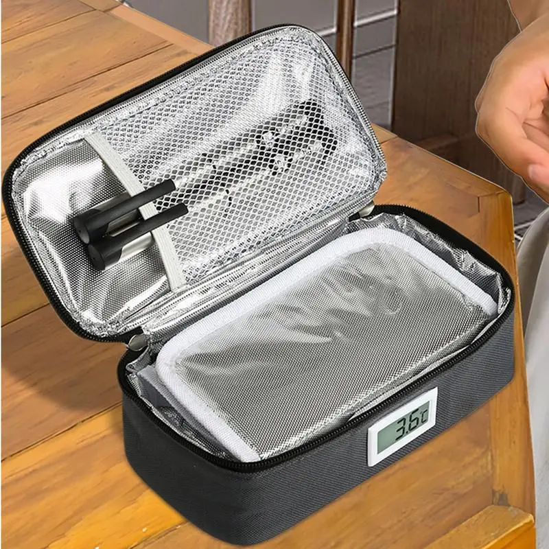 Portable Thermoscope Bag Kit Waterproof Insulated Pouch Kit Portable Travel Items Thermoscope Carrying Case For Road Trip Home