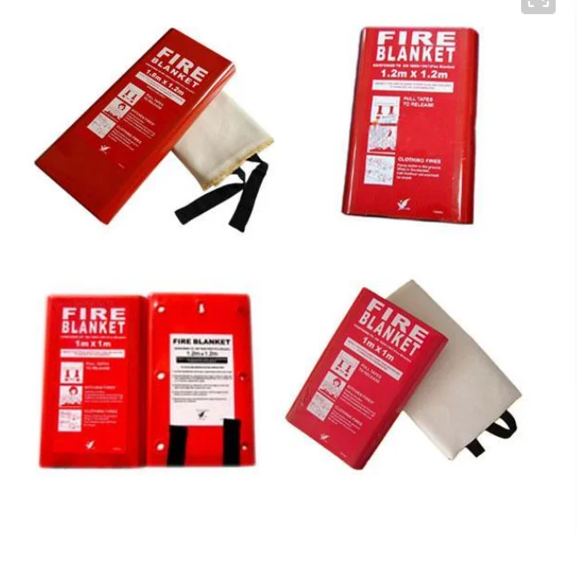 Manta de seguridad contra incendios de fibra de vidrio, refugio de emergencia para supervivencia, extintor, protección ignífuga para cocina, 1,5 M x