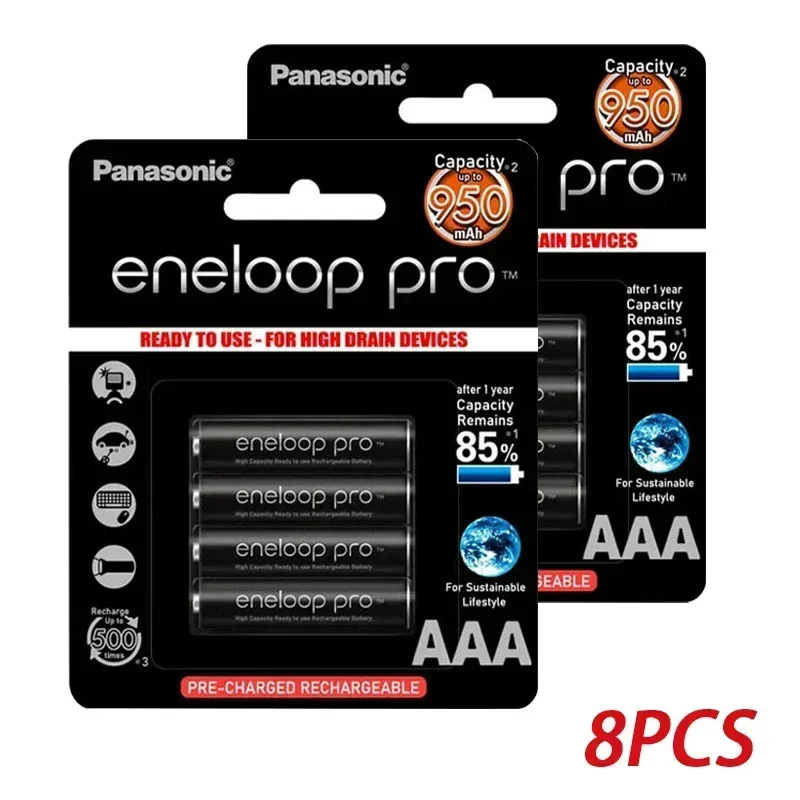 Originele Panasonic Eneloop Pro 950mAh AAA-batterij voor zaklamp speelgoedcamera Vooraf opgeladen oplaadbare batterijen met hoge capaciteit - afbeelding 1